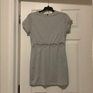 T-shirt dress w/cut outs